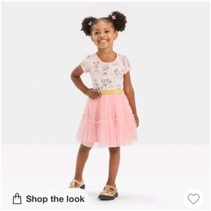 Disney Pink and Gold Kids Dress-2T